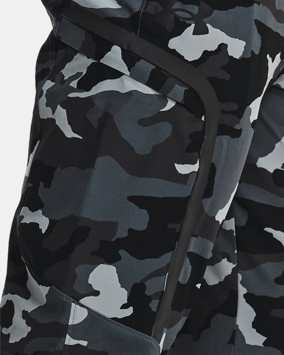 Men's UA Elite Cargo Printed Pants, Black, pdpMainDesktop image number 3